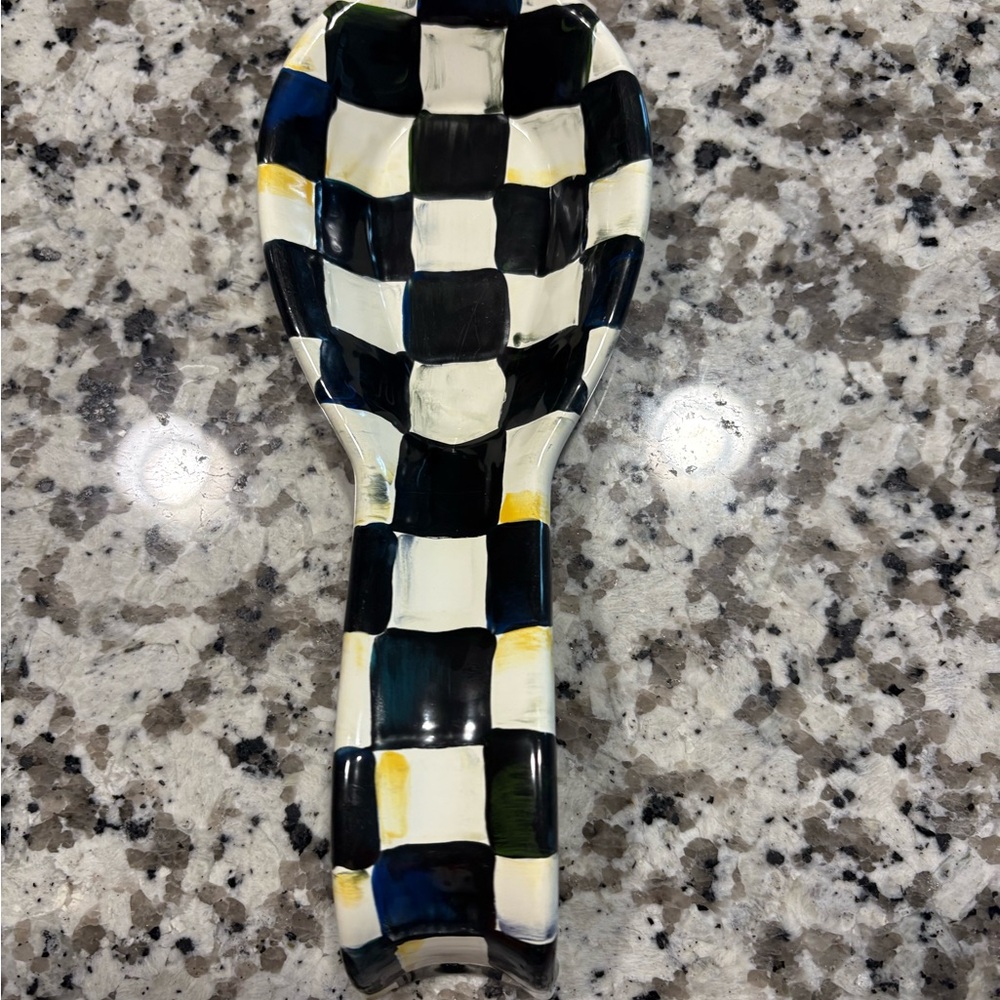 MacKenzie-Childs Elegant Ceramic Spoon Rest